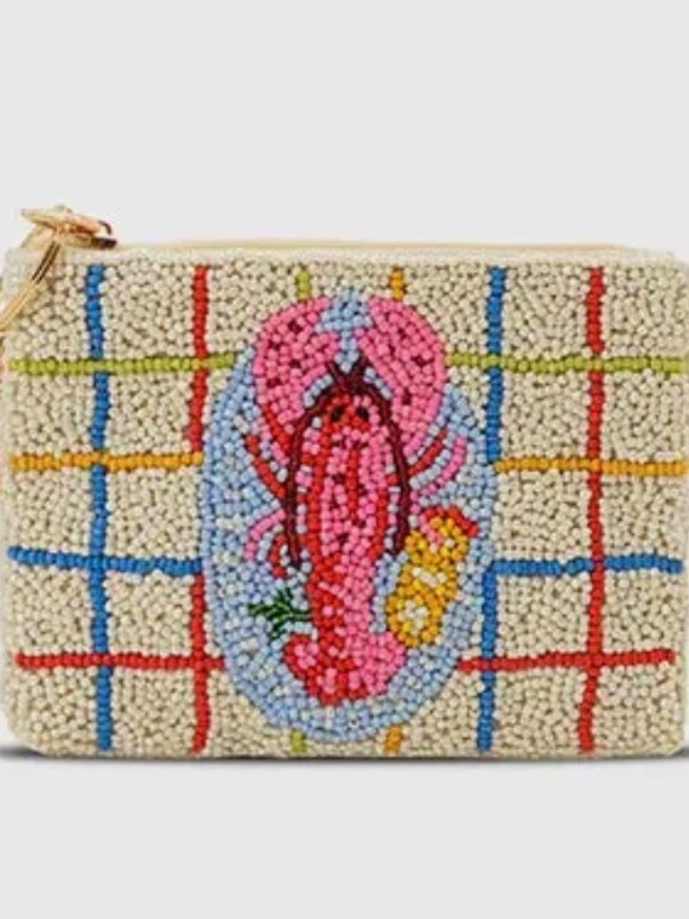 Viral Beaded Lobster Small & Large Tote, Wristlet & Coin Purse - Picture 3 of 4
